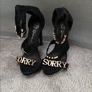 Black and Gold Women's Shoes